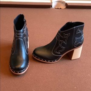 Studded western ankle boots Never worn